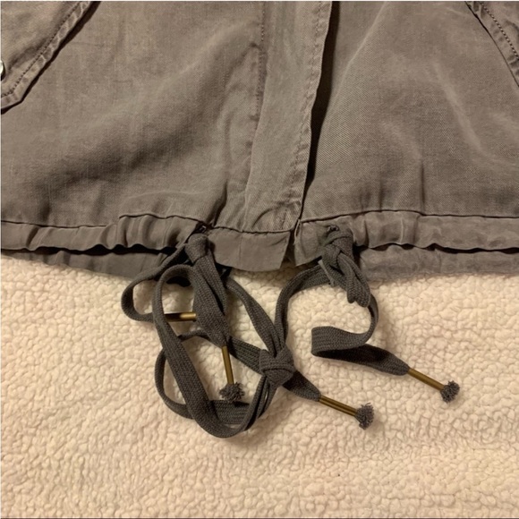 Young Fabulous & Broke Clara Jacket Black Sand Tencel Bomber Utility YFB - Picture 12 of 15